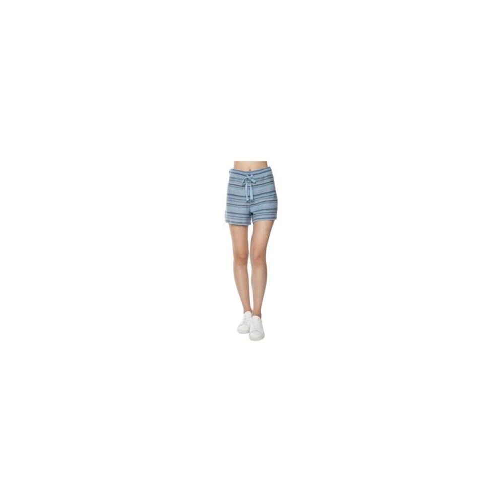 Black Tape Striped Sweater Shorts